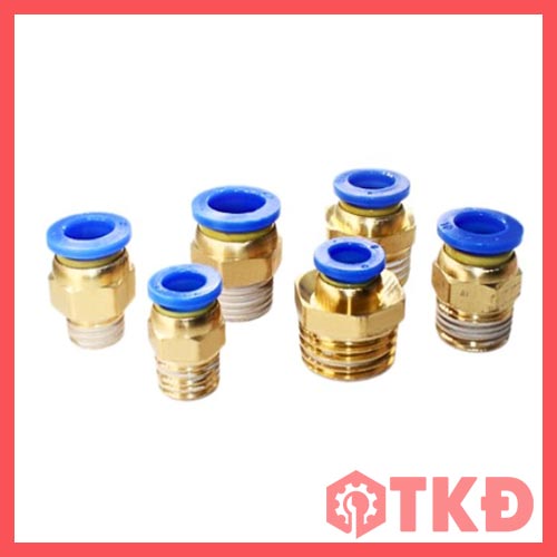 đầu nối thẳng khí nén pc