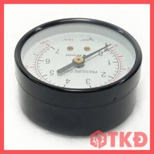 đồng hồ đo áp suất không dầu chân đứng 2
