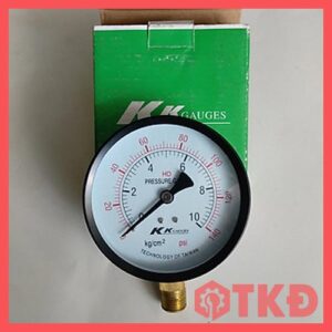 đồng hồ đo áp suất không dầu chân đứng kk gauges