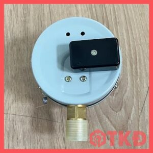 đồng hồđo áp suất có chỉnh 3 kim chân đứng 2