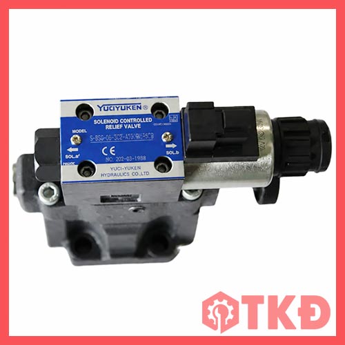 van tràn điện từ thủy lực lắp đế áp mặt yuci yuken s-bsg 5