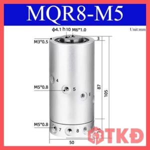 khớp nối xoay khí nén mqr8-m5