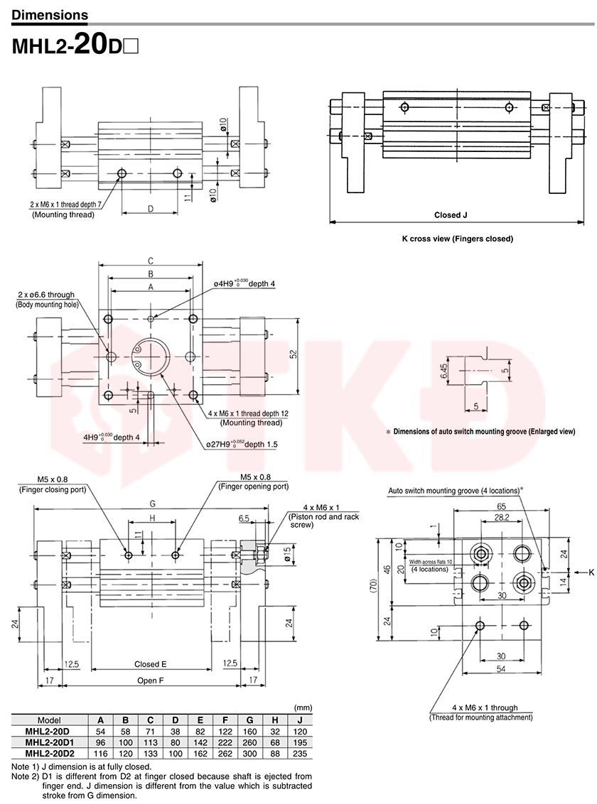 thông số kỹ thuật xi lanh kẹp khí nén song song mhl2 5 thông số kỹ thuật xi lanh kẹp khí nén song song mhl2 5