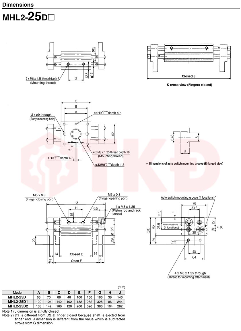 thông số kỹ thuật xi lanh kẹp khí nén song song mhl2 6 thông số kỹ thuật xi lanh kẹp khí nén song song mhl2 6