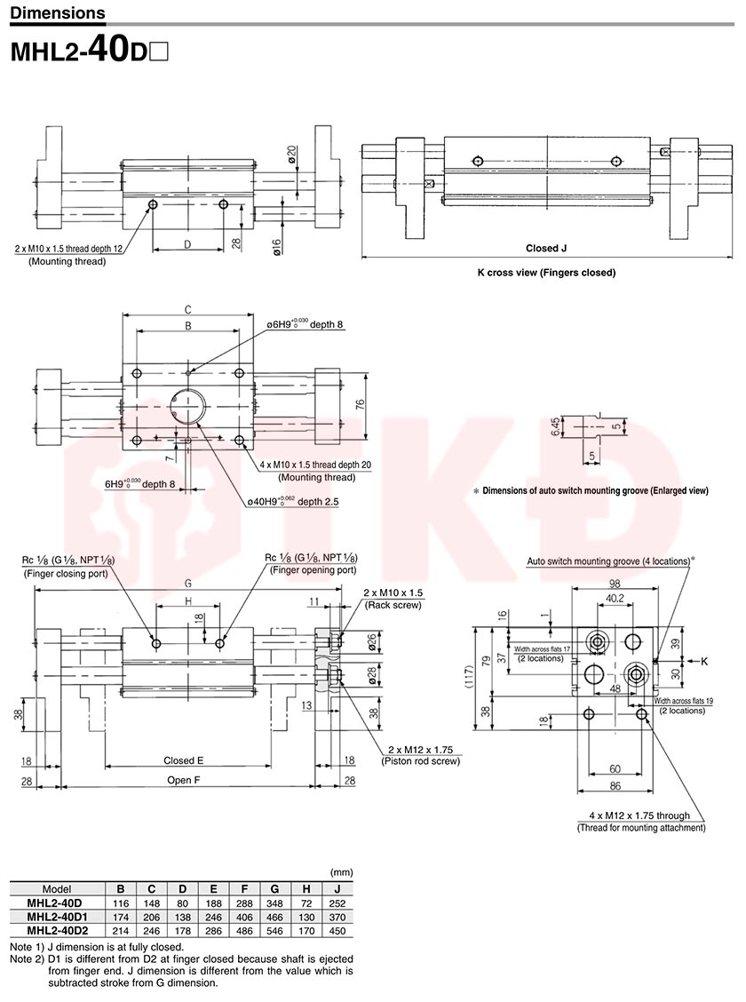 thông số kỹ thuật xi lanh kẹp khí nén song song mhl2 8 thông số kỹ thuật xi lanh kẹp khí nén song song mhl2 8