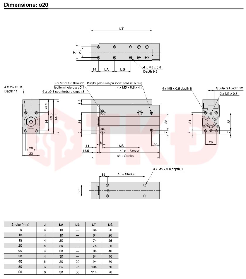 thông số kỹ thuật xi lanh trượt khí nén mxh 6 thông số kỹ thuật xi lanh trượt khí nén mxh 6