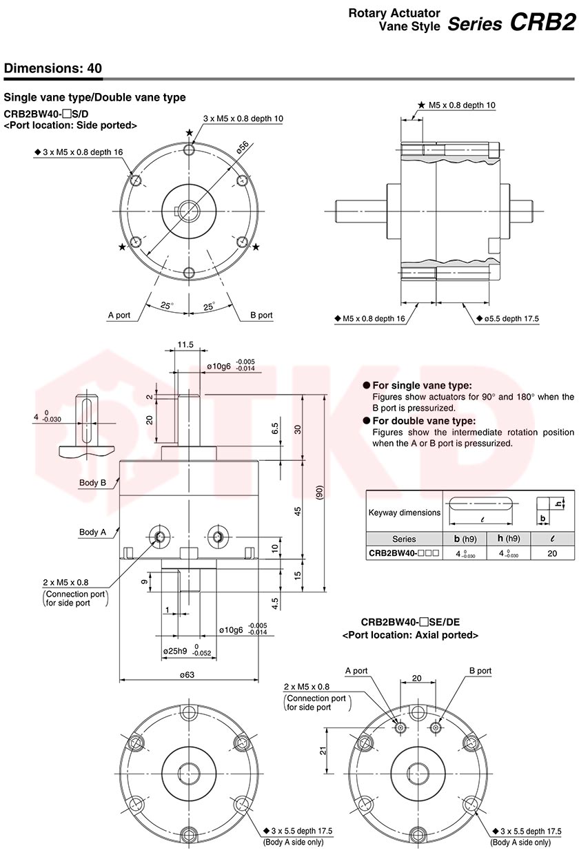 thông số kỹ thuật xi lanh xoay khí nén dạng cánh gạt crb2bw 5 thông số kỹ thuật xi lanh xoay khí nén dạng cánh gạt crb2bw 5