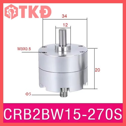 xi lanh khí nén dạng cánh gạt CRB2BW15-270S