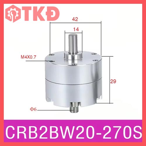 xi lanh khí nén dạng cánh gạt CRB2BW20-270S