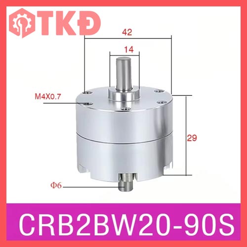 xi lanh khí nén dạng cánh gạt CRB2BW20-90S