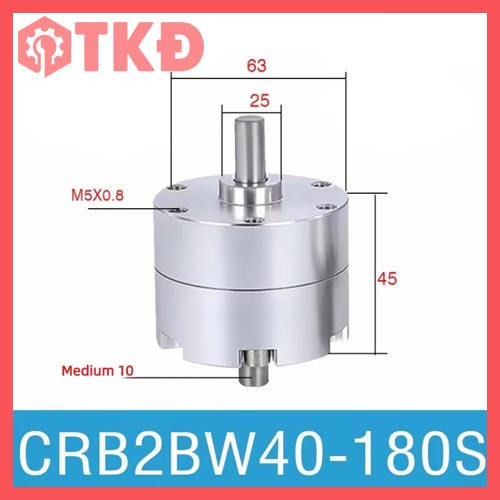 xi lanh khí nén dạng cánh gạt CRB2BW40-180S