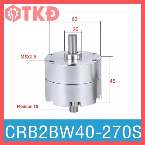 xi lanh khí nén dạng cánh gạt CRB2BW40-270S