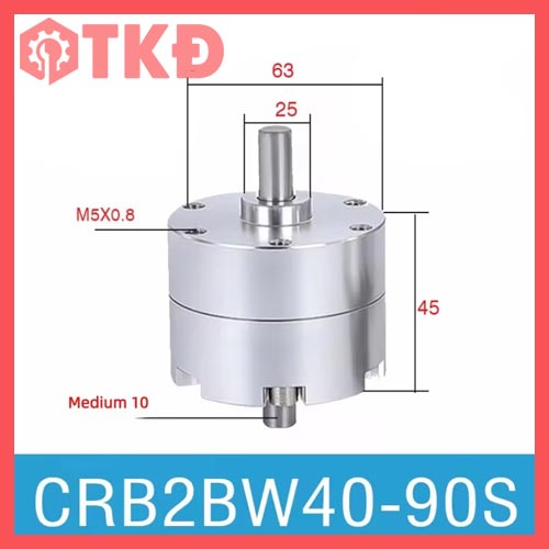 xi lanh khí nén dạng cánh gạt CRB2BW40-90S